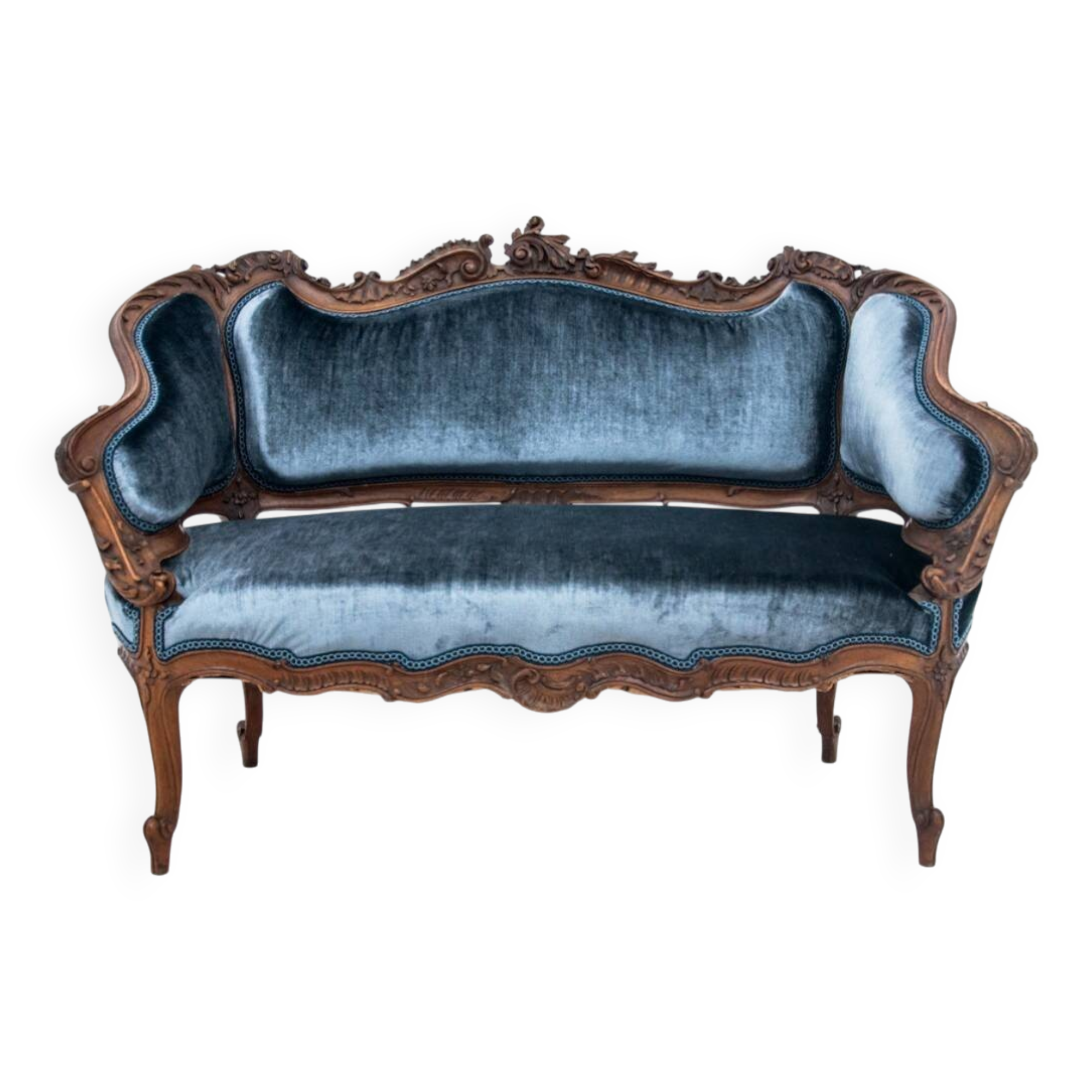 Antique sofa, France, late 19th century.