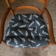 Large straw armchair