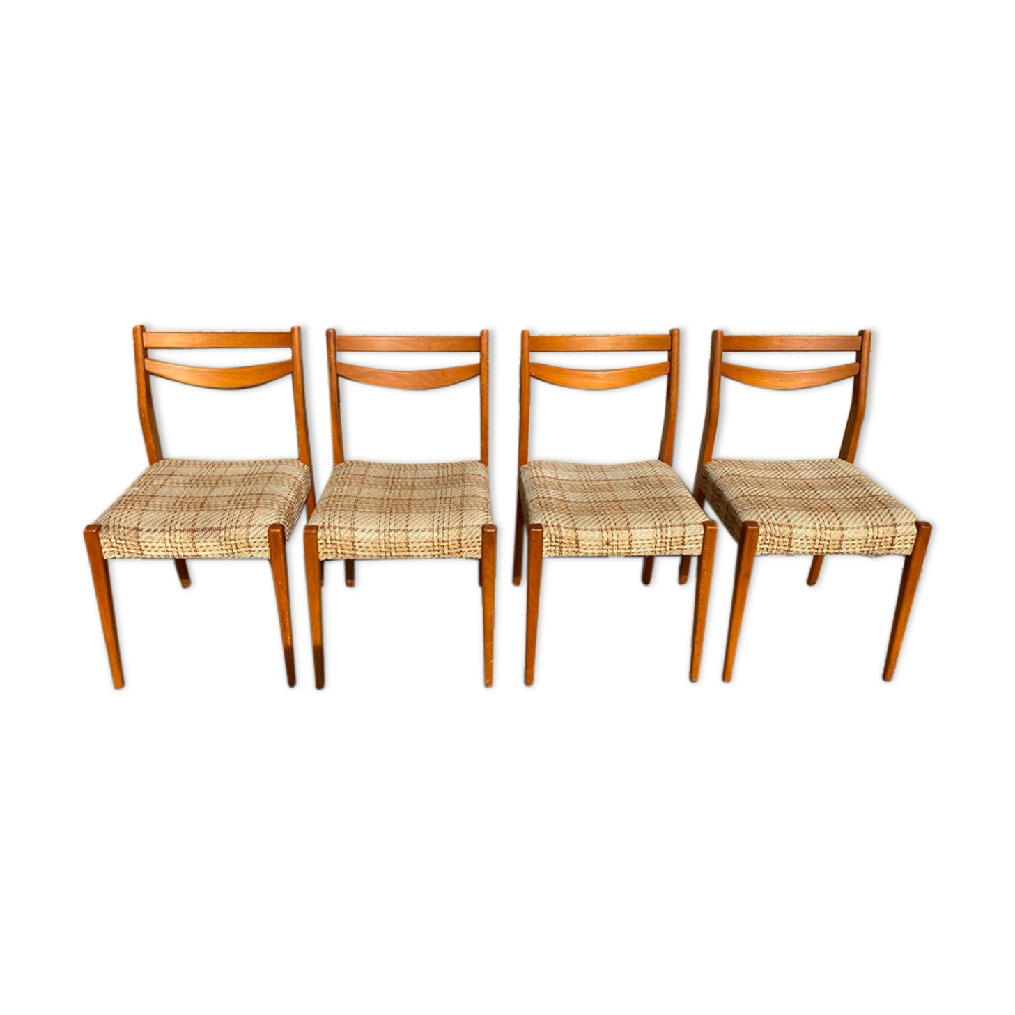 Series of 4 chairs in Scandinavian style 1960