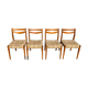 Series of 4 chairs in Scandinavian style 1960