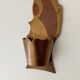 Vintage solid brass gold wall candle holder