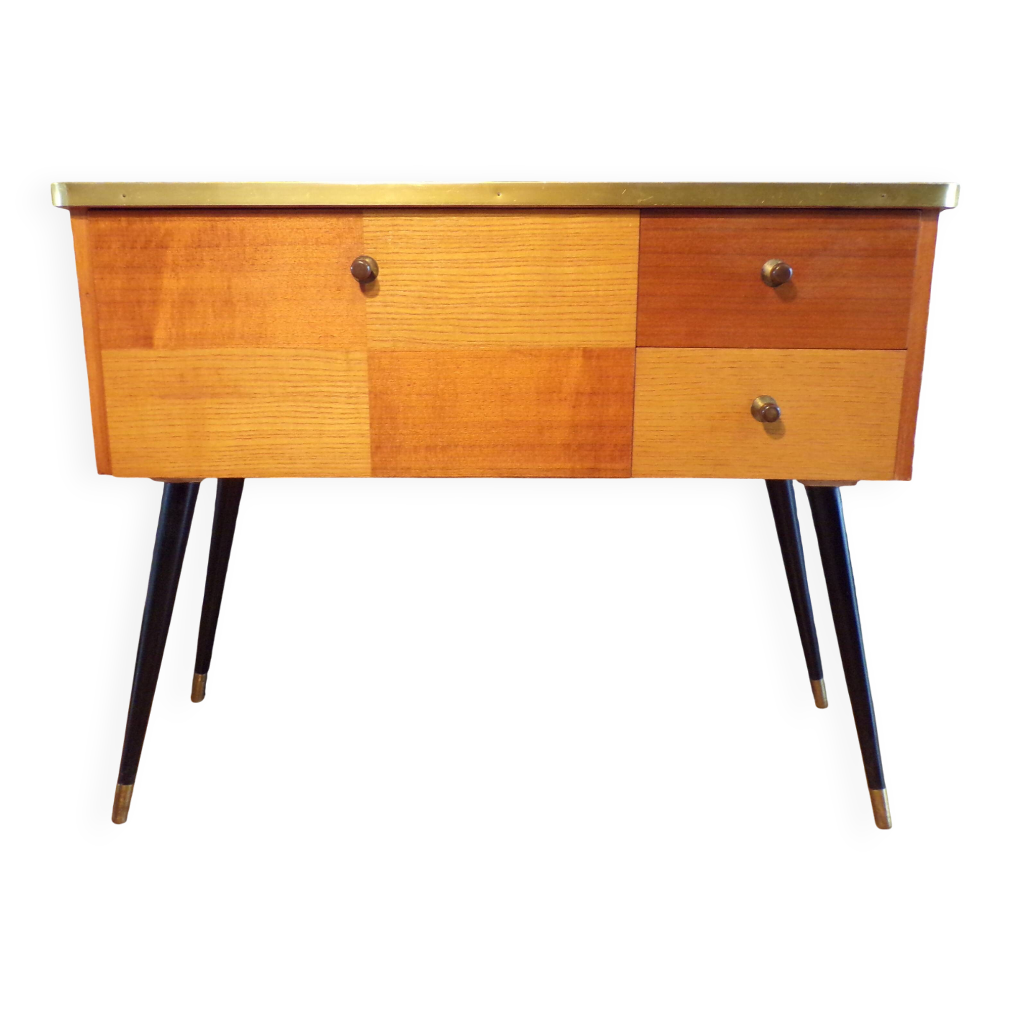 Vintage console table on legs