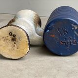 Set of 2 vintage ceramic vases Vest van Woerden Dutch mid image 1  Set of 2 vintage ceramic vases Ve