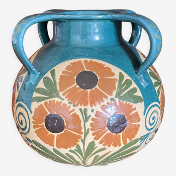 Vase d'Elchinger art nouveau aux tournesols
