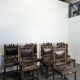 8 Renaissance-style chairs in solid walnut