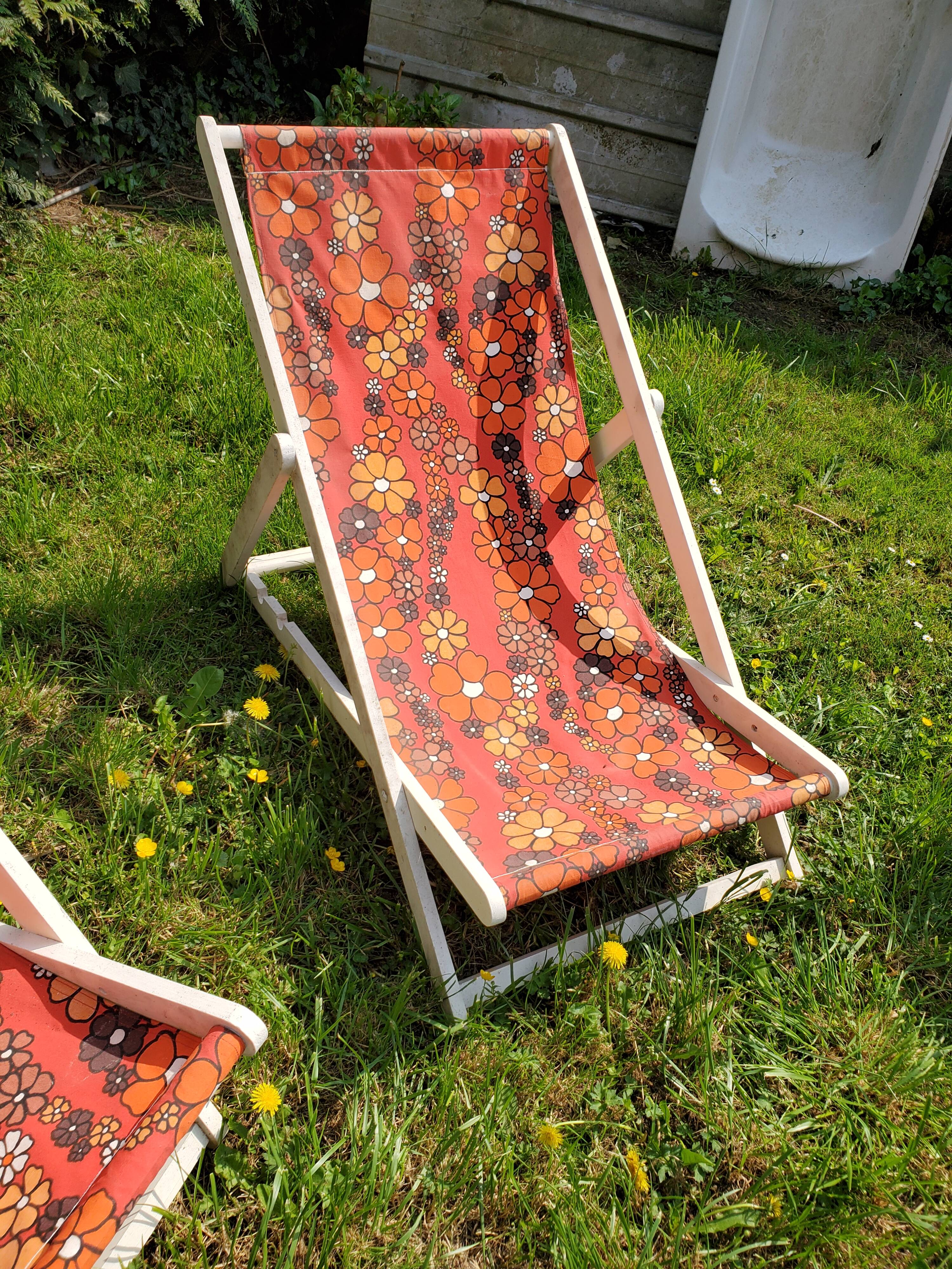 Chilean, vintage deckchairs