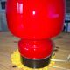 lampe de table rouge champignon vintage putzler