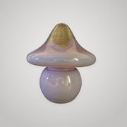 Mushroom table lamp in glass Signed Murano Vetri Italy 70's mushroom l