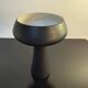 Moretti Italia Murano black lacquered metal footed bowl - vintage design