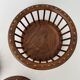 Vintage Set of 3 Mid Century Modern Hand Carbed Wooden Centerpiece Dec