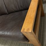 Danish two-seater leather sofa B. Morgensen
