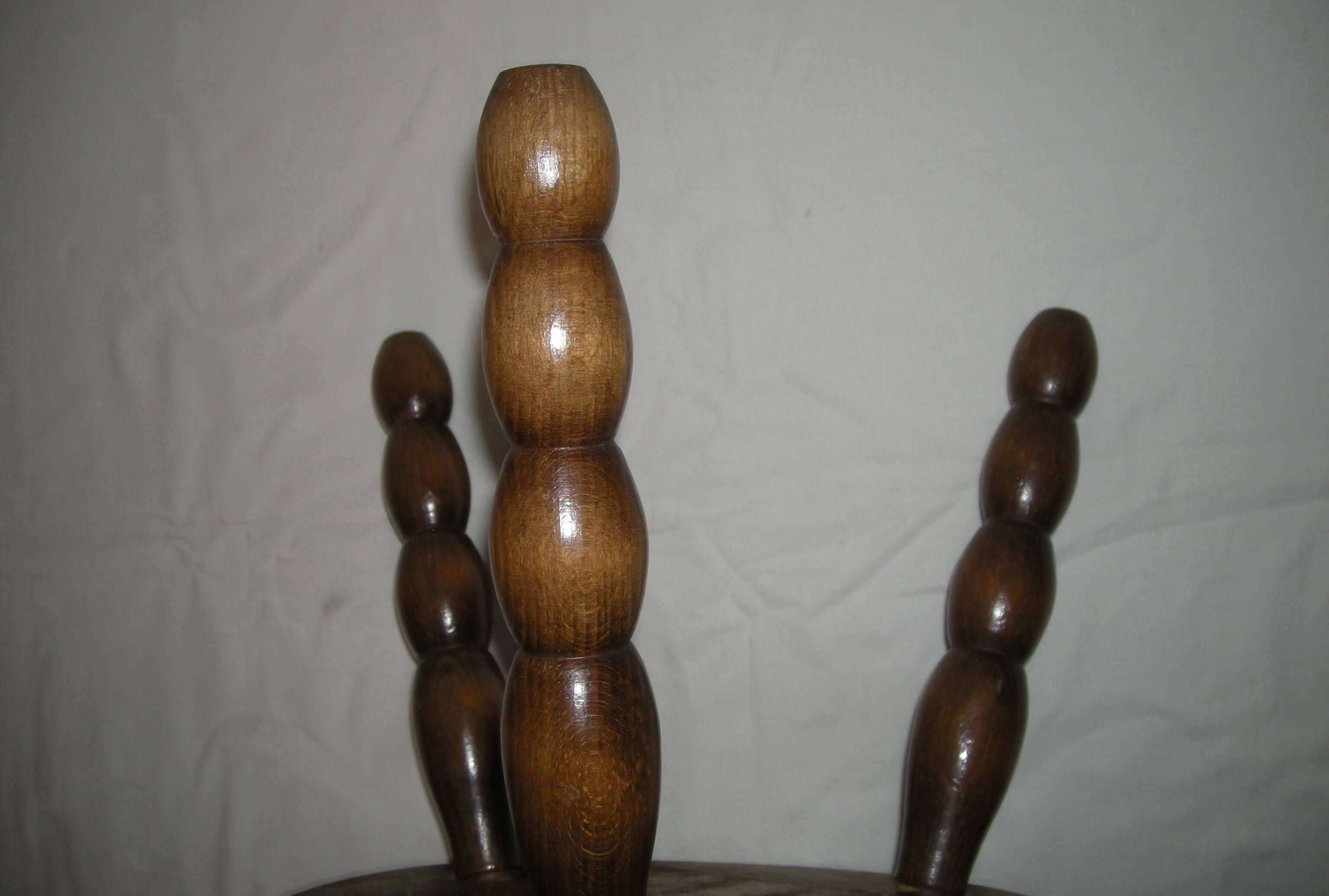 Tripod wooden coffee table