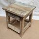 Small teak stool with 1 drawer