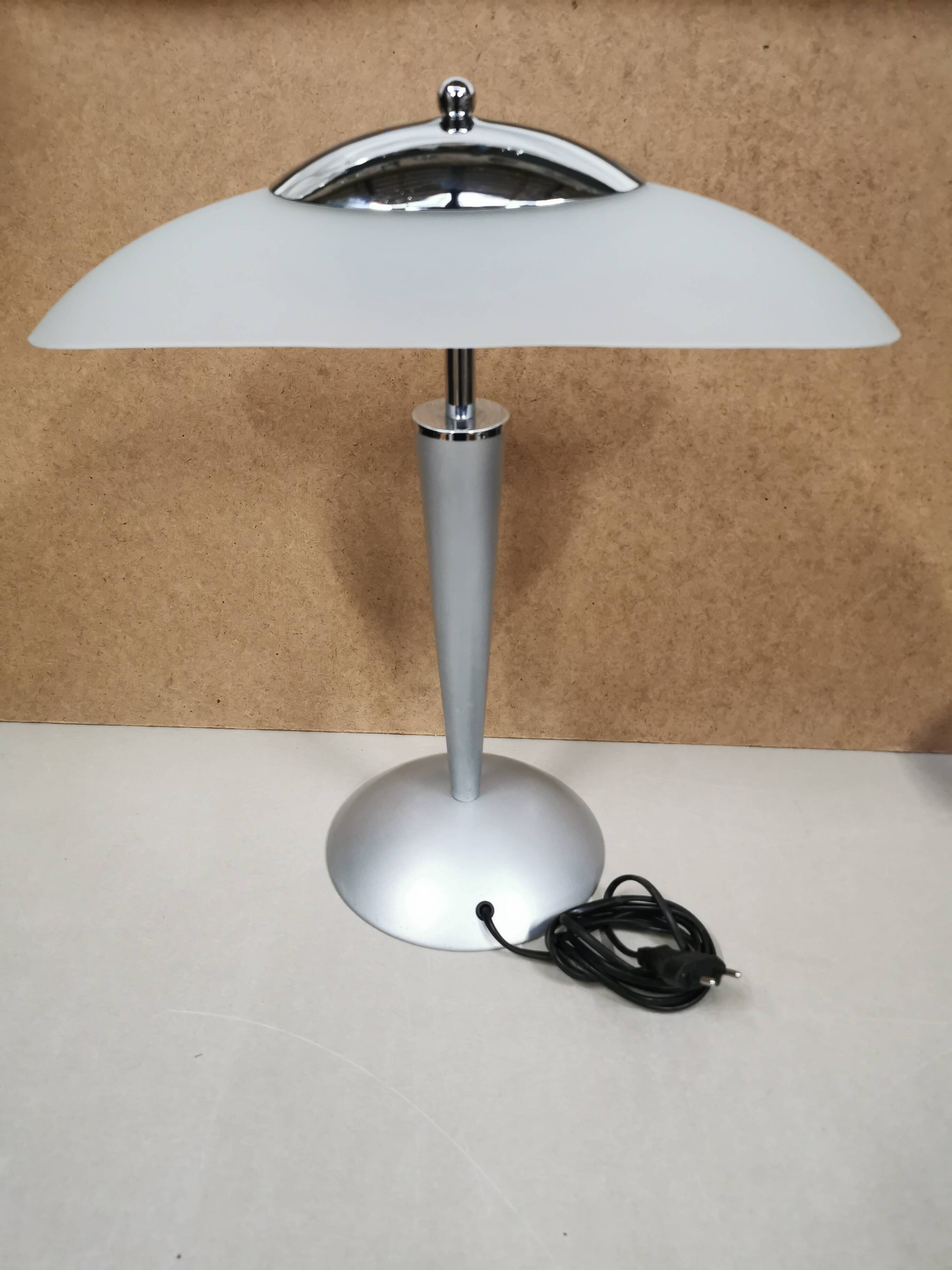 Lampe de bureau Champignon UNILUX vintage Design 90's . interrupteur Tactile