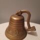 Bronze bell with stem vintage