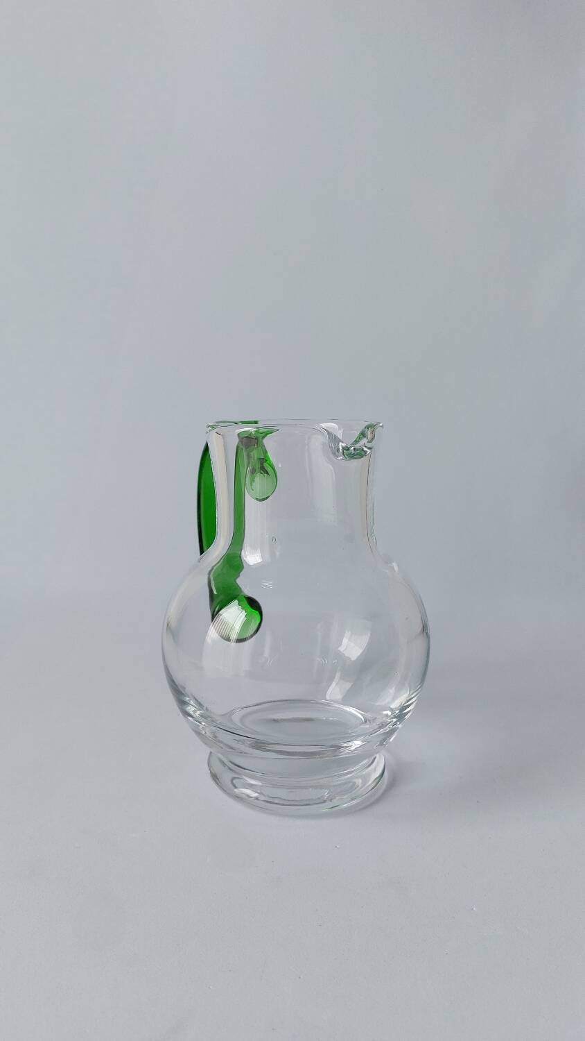 Carafe vert vin Alsace vaisselle vintage