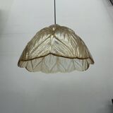 Peil & Putzer glass leaf hanging lamp , 1970’s