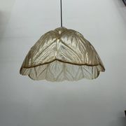Peil & Putzer glass leaf hanging lamp , 1970’s