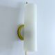 Vintage Glass Brass Wall Light