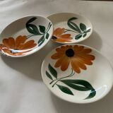 Suite de 3 assiettes vintage