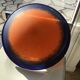 Art Deco glass paste ceiling chandelier signed