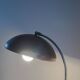 Vintage patinated aluminium and chrome desk lamp