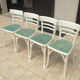 Ensemble de 4 chaises bistrot anciennes des années 50