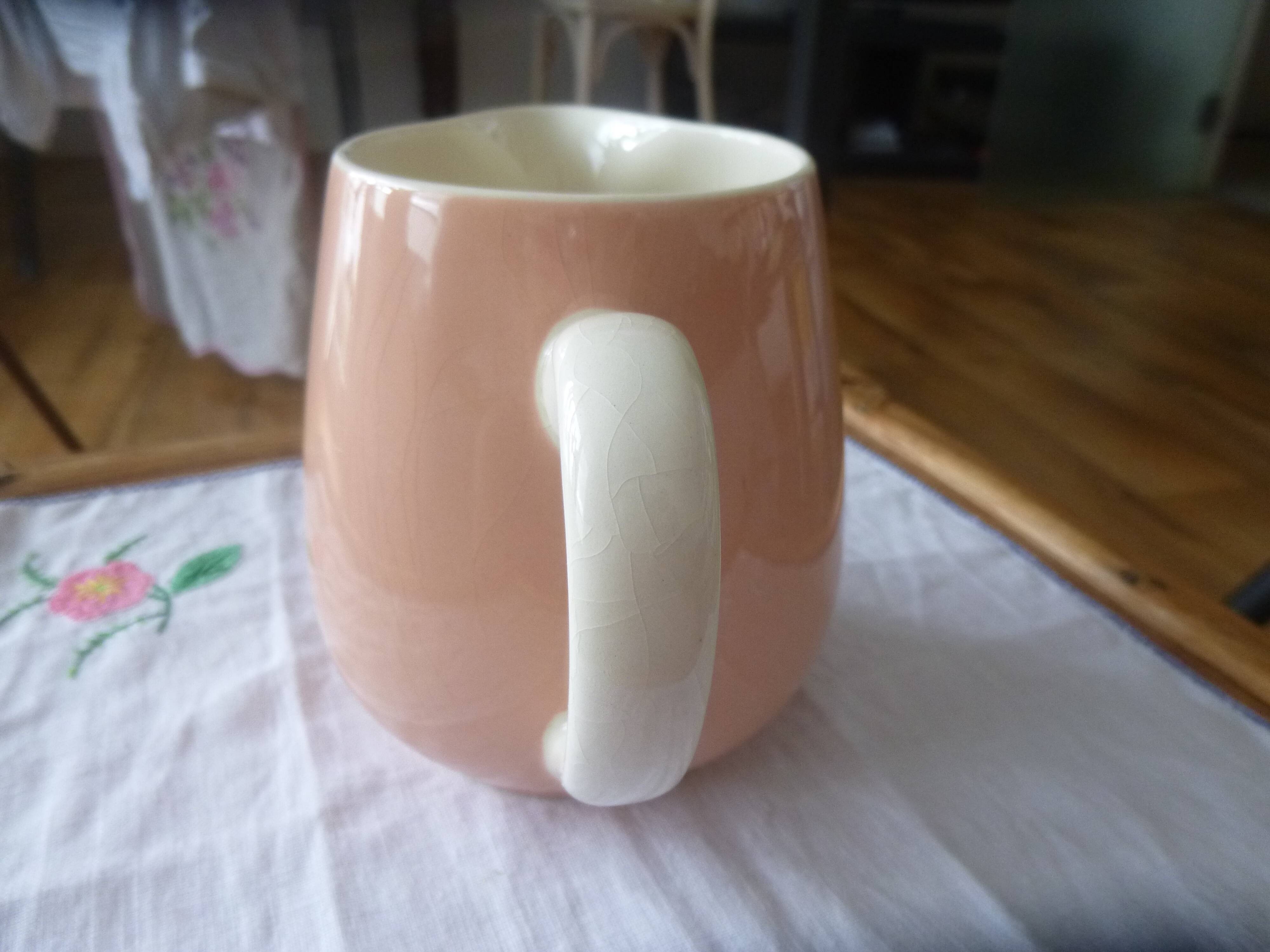 Pink milk jug villeroy & Boch 1950