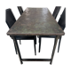 Old industrial military table