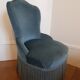Velvet toad armchair