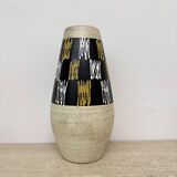 Set of 4 ceramic scheurich west Germany vases , 1970s