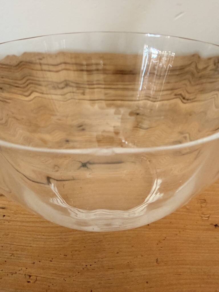 Set of 5 crystal bowls signed Daum France — with original box