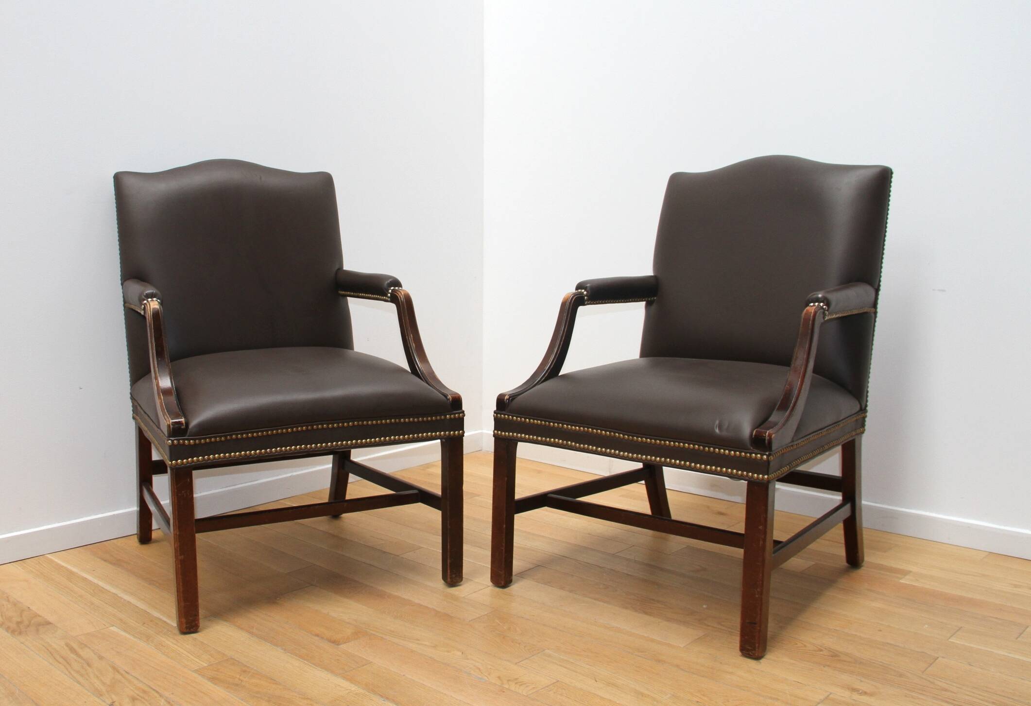 Pair of Empire style armchairs