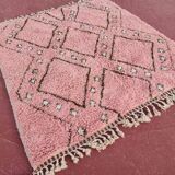 Moroccan geometric rug pink 150/250cm