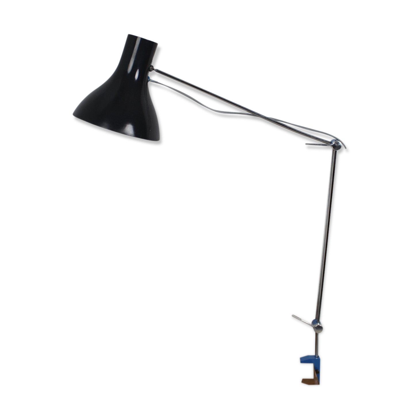 Mid-century work adjustable table lamp designed by Josef Hůrka for Napako, 1960's.