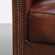 Fauteuil club en cuir de mouton
