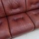 3 seater vintage leather sofa mobil girgi 1970s