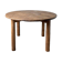 Brutalist round table in solid oak, 1950s.