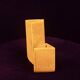 Sculptural Amber Ceramic Space Age Vase, Italy 1970