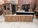 Large workshop furniture transformed into a TV unit.