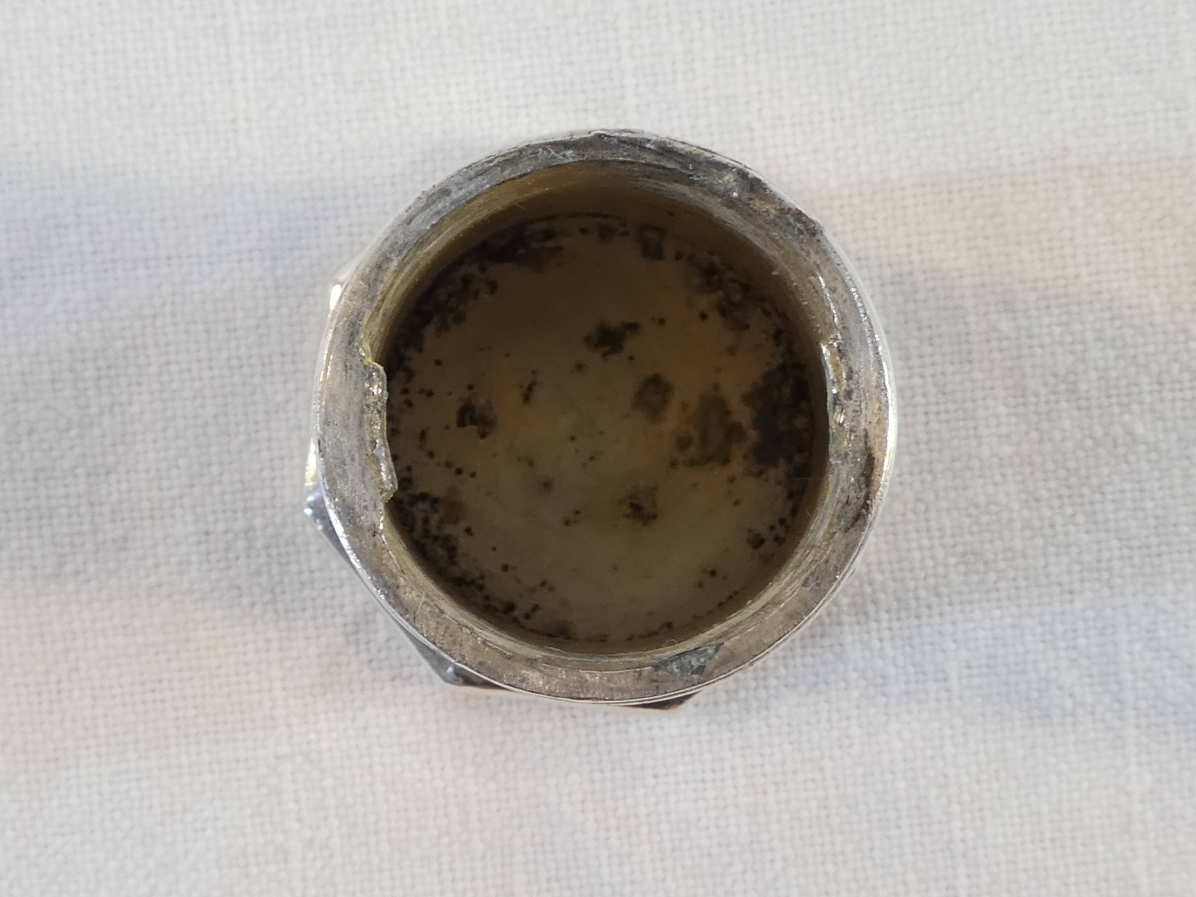 Christofle salt and pepper salt and pepper in silver metal