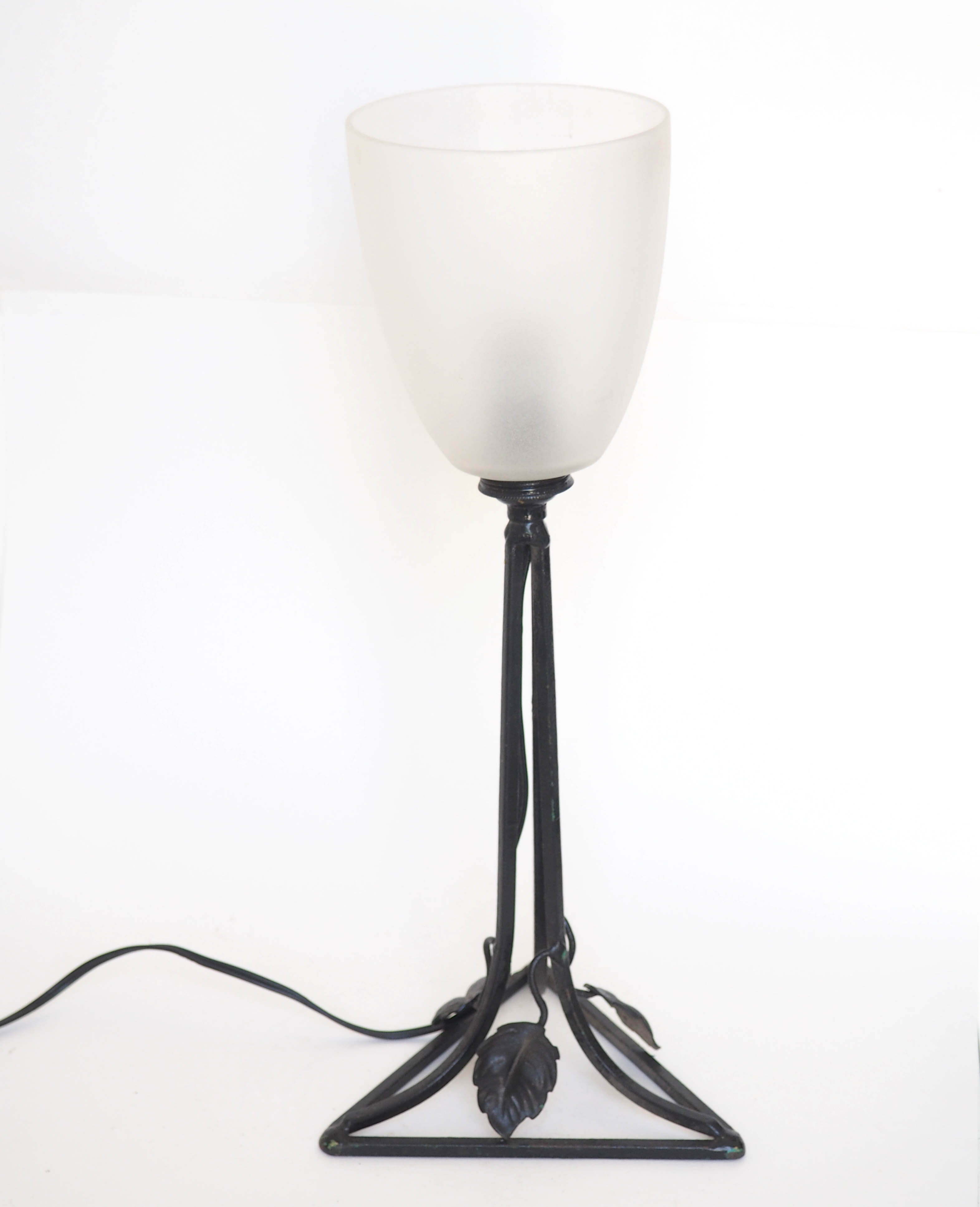 Lampe art nouveau opaline