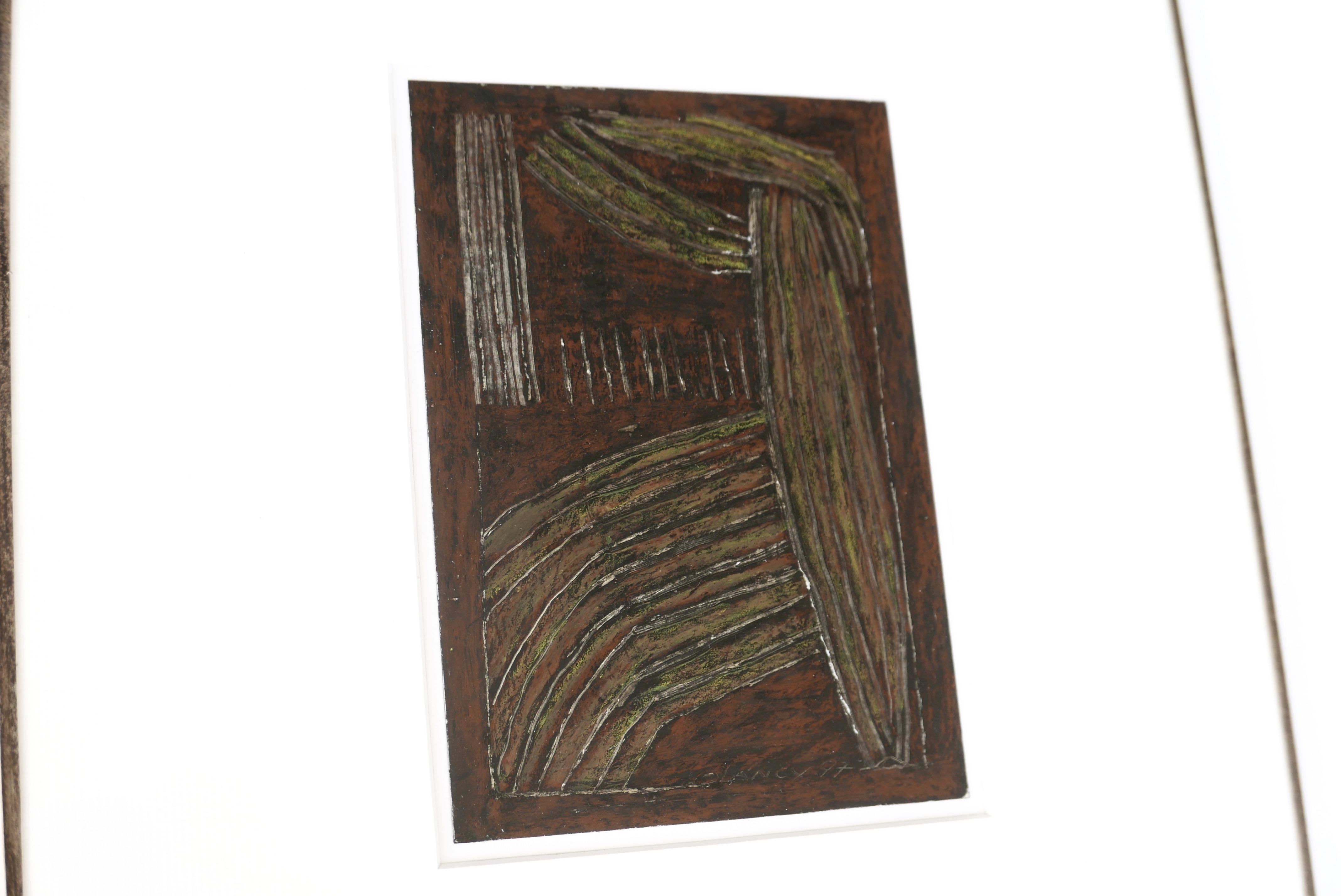 Peinture abstraite de Michèle Clancy, 1997 | Selency