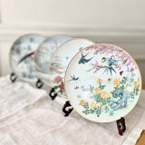 Lot 4 decorative plates porcelain Franklin mint FP Japan 1981