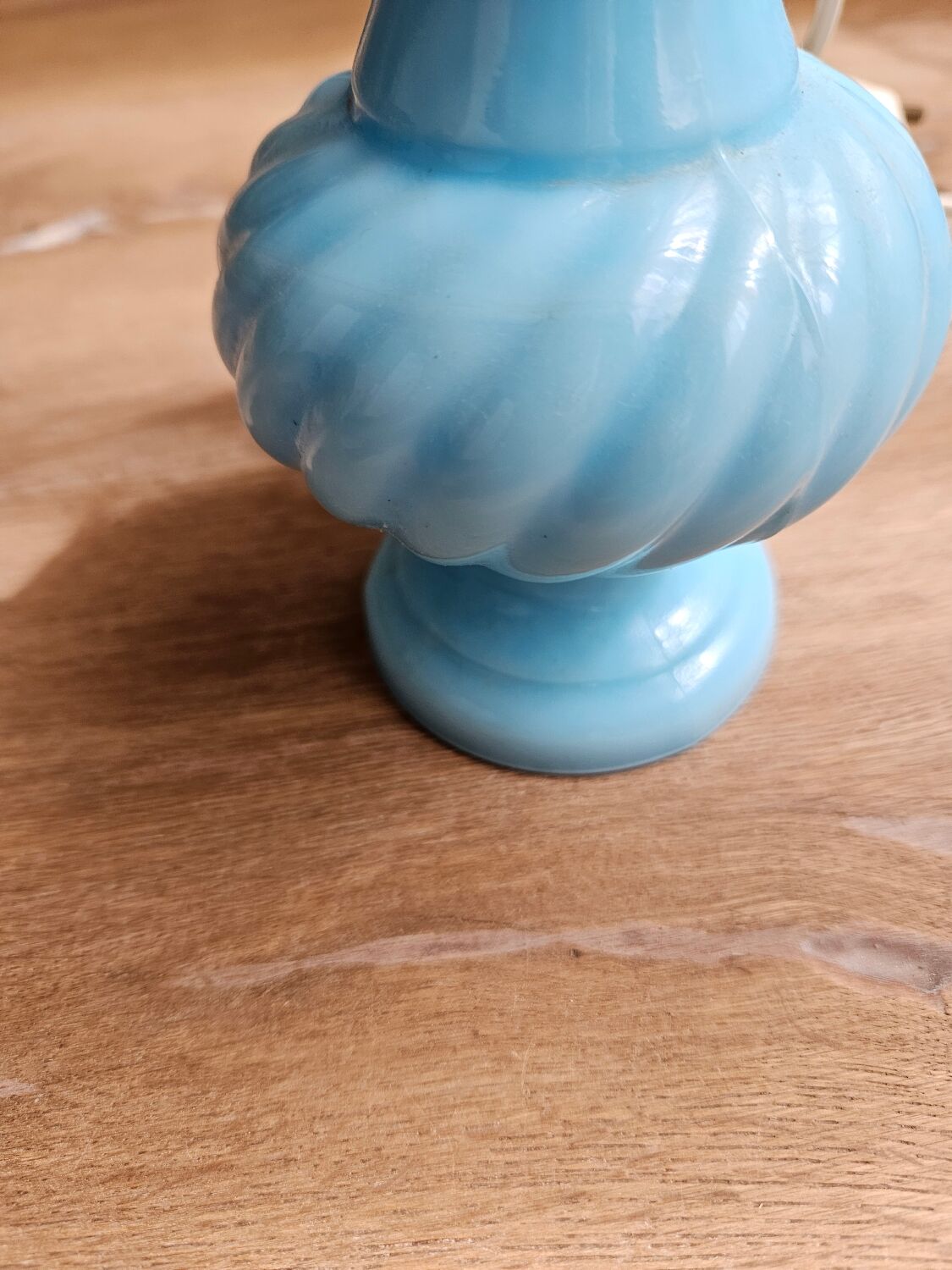 Turquoise opaline lamp base