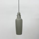 Mid-century grey glass pendant hanging lamp , 1960s Scandinavian