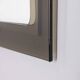 Vintage 1970s wall mirror in smoked glass, Italian design