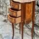 Small Louis XV style marquetry chiffonniere table