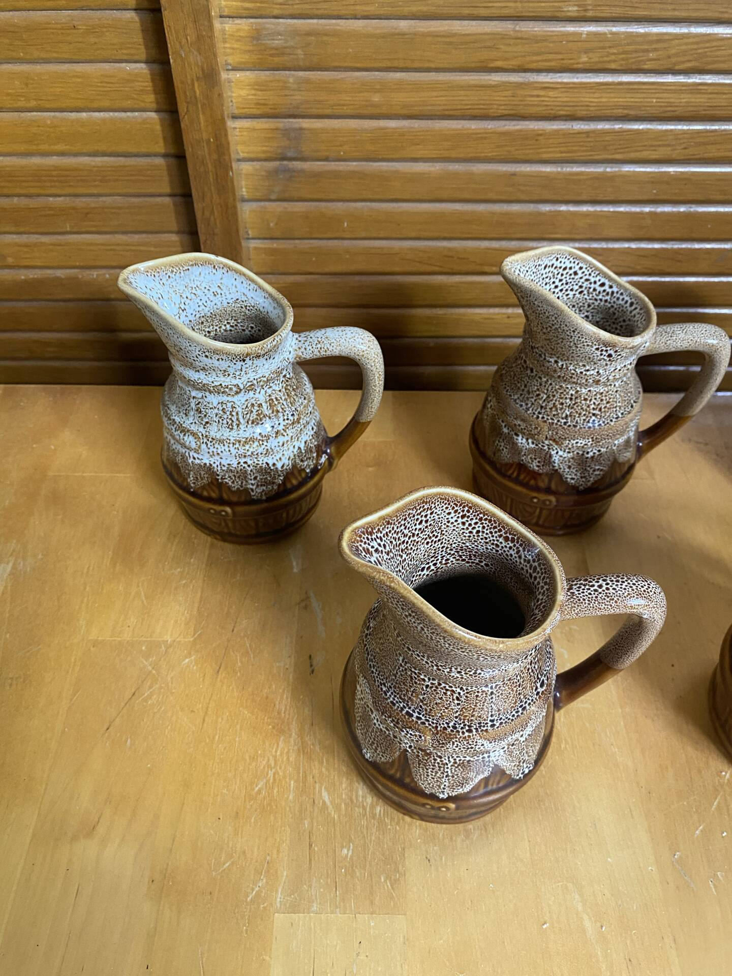 Series 5 Jug Barrel Shape REVOL Flamed Ceramic 1/4 Litre Vintage
