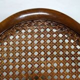 Pair of 1920s caned Chippendale armchairs